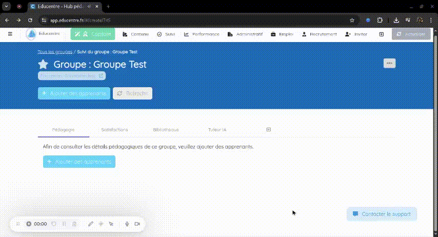 Configurer le Tuteur IA