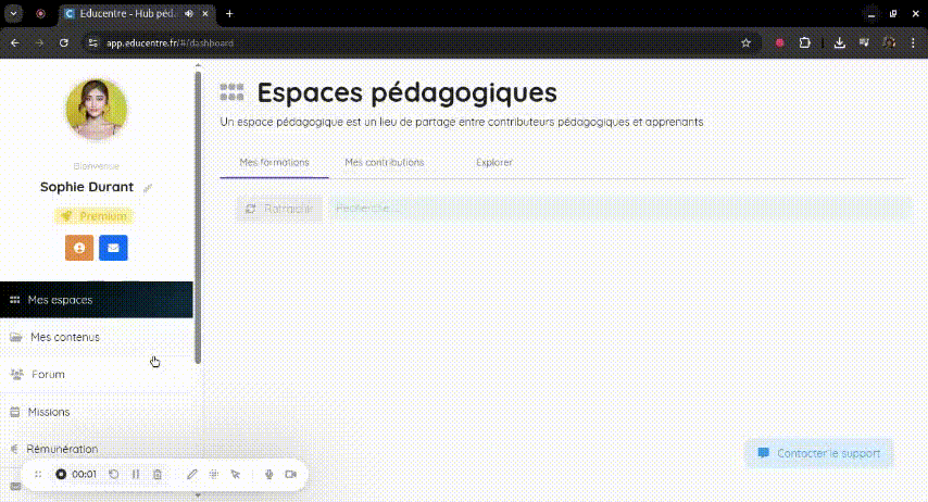 Postuler à une mission