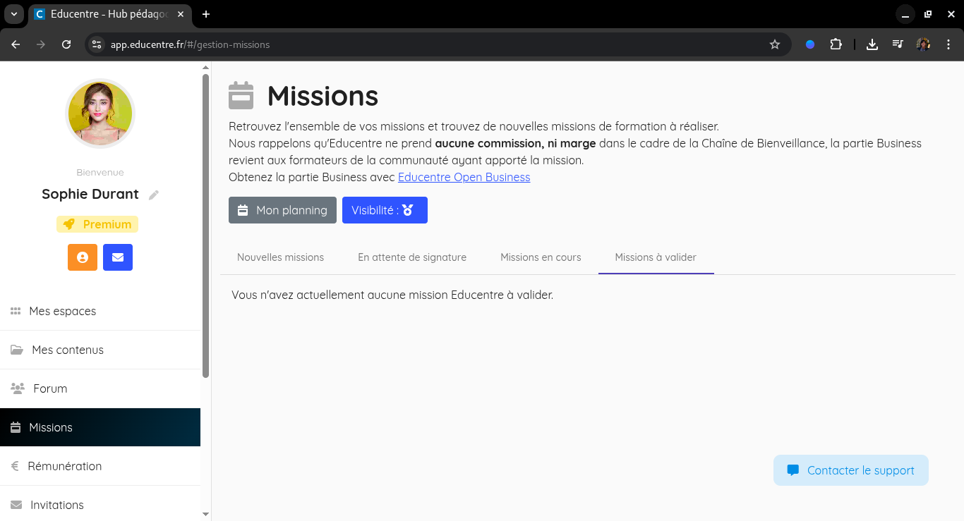Valider sa mission